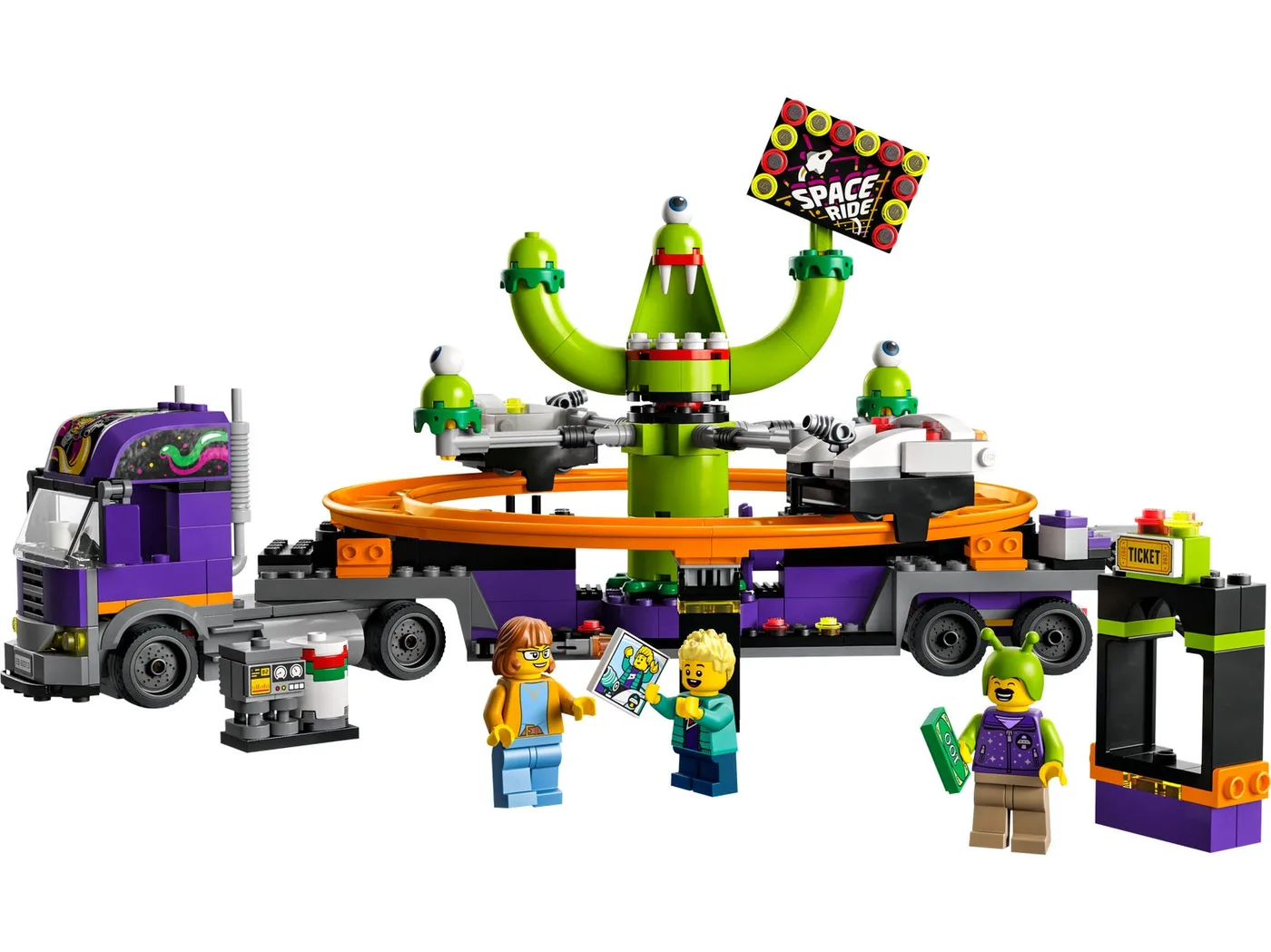 Dans le même style que le LEGO Camion d'attraction manège spatial (60313-1) | Brick Broker