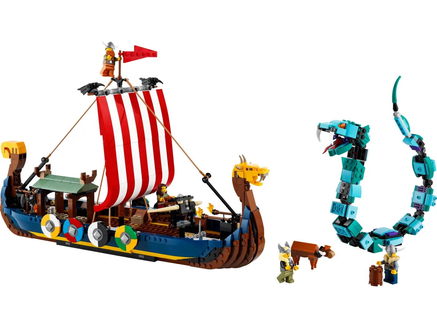 Dans le même style que le LEGO Bateau Viking et le Serpent de Midgard (31132-1) | Brick Broker