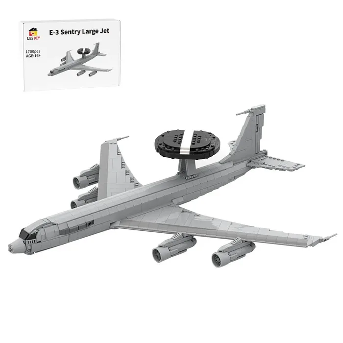 LesDiy Grand Avion Militaire de Guet Avancé E-3 Sentry au 1/80 (LESDIY-3444657) - prix | Brick Broker
