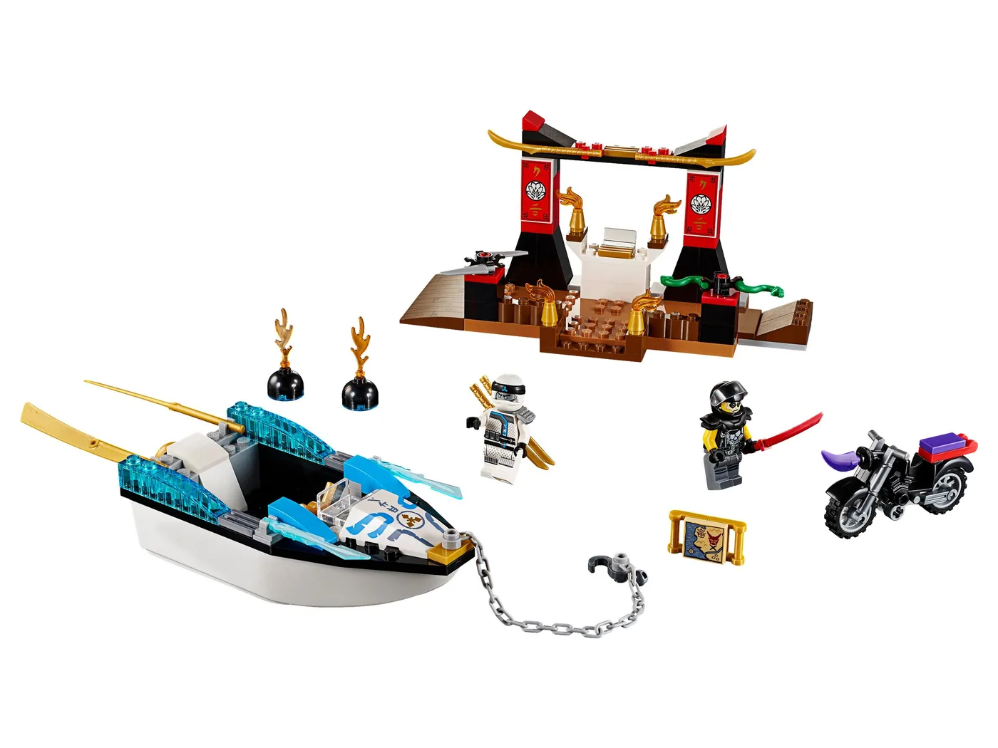 Dans le même style que le LEGO La poursuite en bateau ninja de Zane (10755-1) | Brick Broker