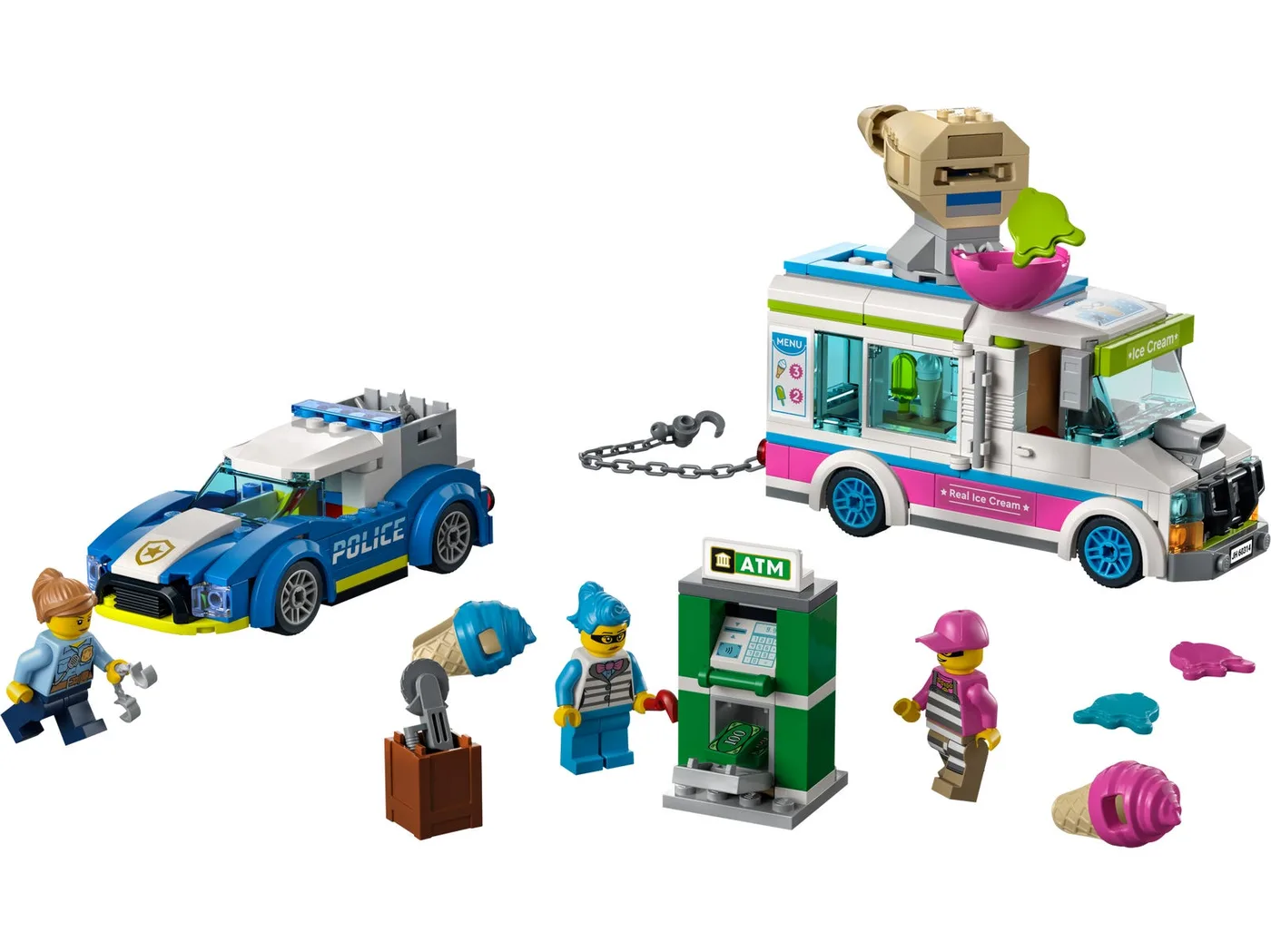 Dans le même style que le LEGO Course-poursuite policière avec camion de glaces (60314-1) | Brick Broker