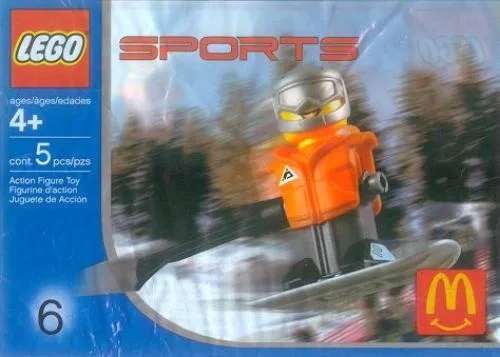 Dans le même style que le LEGO Set de sport McDonald's numéro 6 - Snowboarder au gilet orange (7922-1) | Brick Broker