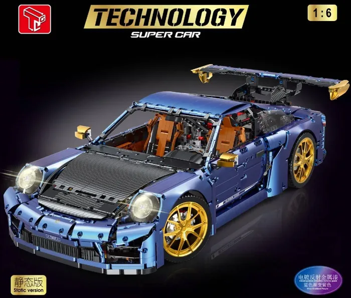 TaiGaoLe Supercar bleu foncé métallisé (TGL-T5037) - prix | Brick Broker