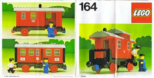 Dans le même style que le LEGO Wagon de passagers (164-1) | Brick Broker