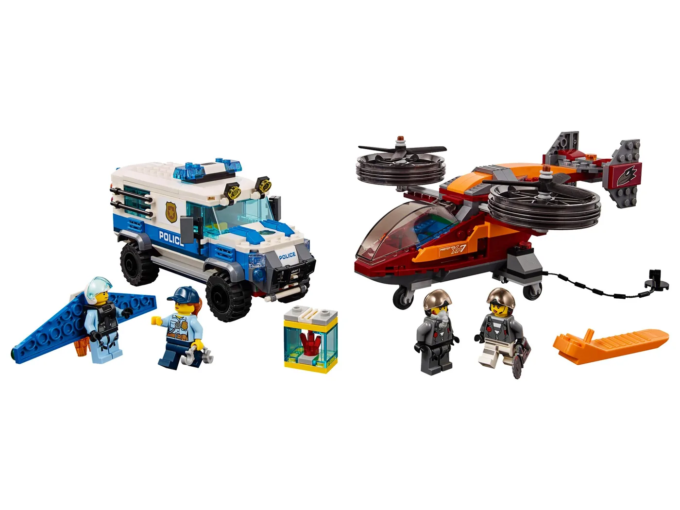 Dans le même style que le LEGO Casse du Diamant Police du Ciel (60209-1) | Brick Broker