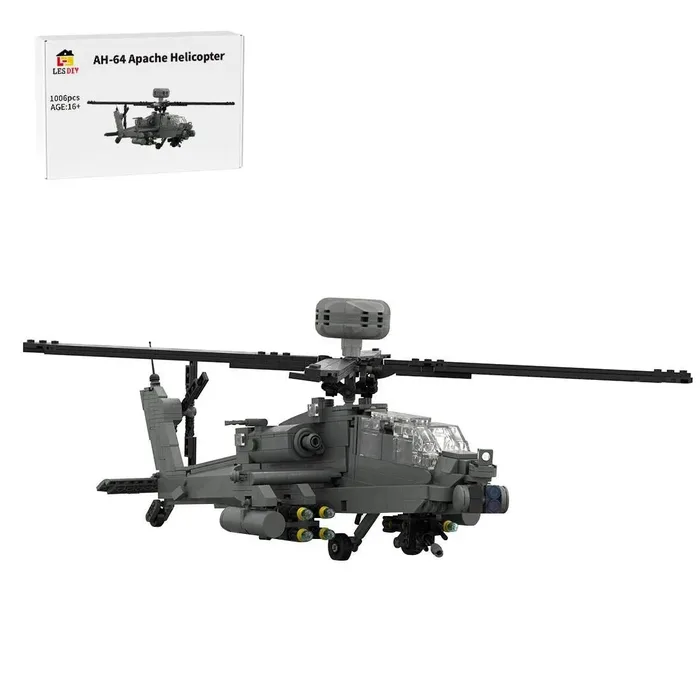 LesDiy Hélicoptère Militaire AH-64 Apache - Gris (LESDIY-3612776) - prix | Brick Broker
