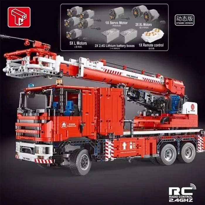 TaiGaoLe Feu Camion Grue (TGL-T4008) - prix | Brick Broker