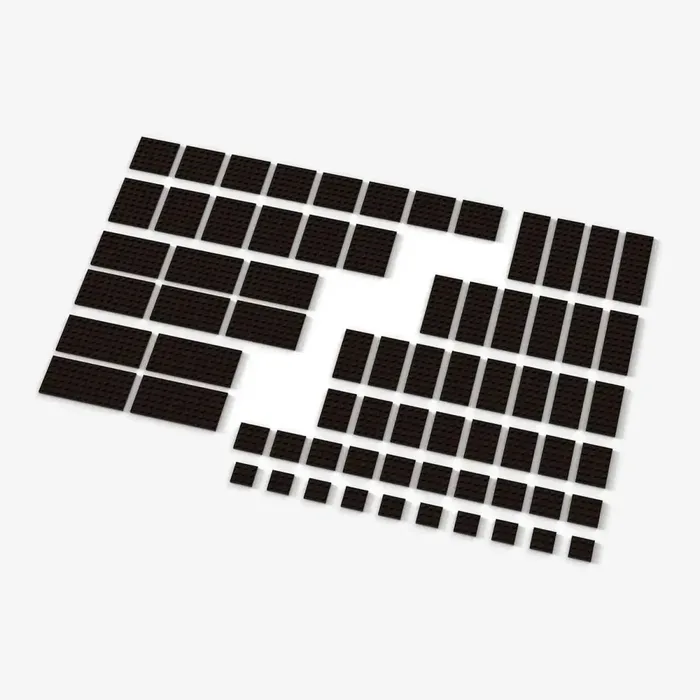 BlueBrixx Grandes plaques Brix, mélangées, Brun foncé (BB-401124) - prix | Brick Broker