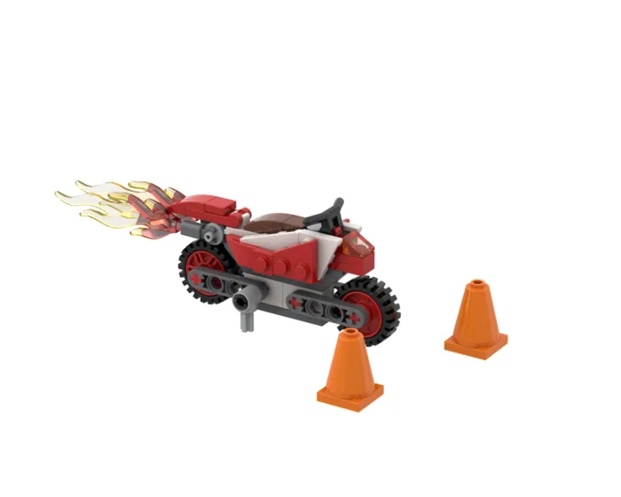 LEGO Moto enflammée (FLAMINGMOTORBIKE-1) - prix | Brick Broker