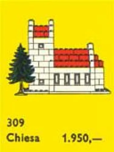 Dans le même style que le LEGO Église (309-2) | Brick Broker