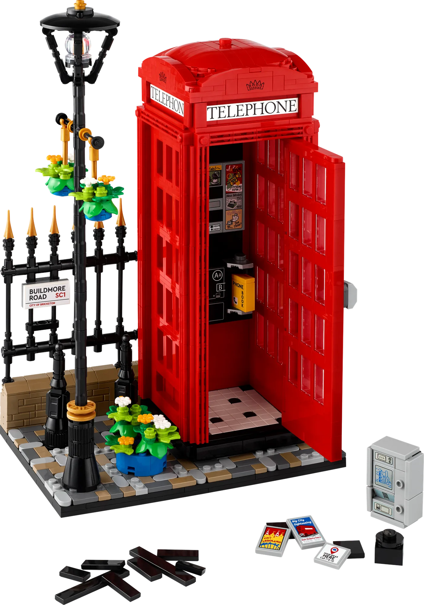 Dans le même style que le LEGO Cabine Téléphonique Rouge de Londres (21347-1) | Brick Broker