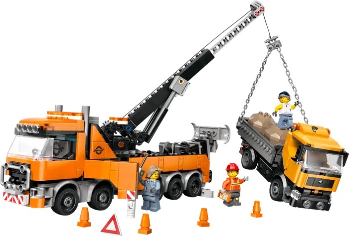 LEGO 60467 Le remorqueur avec grue pour poids lourd - prix | Brick Broker