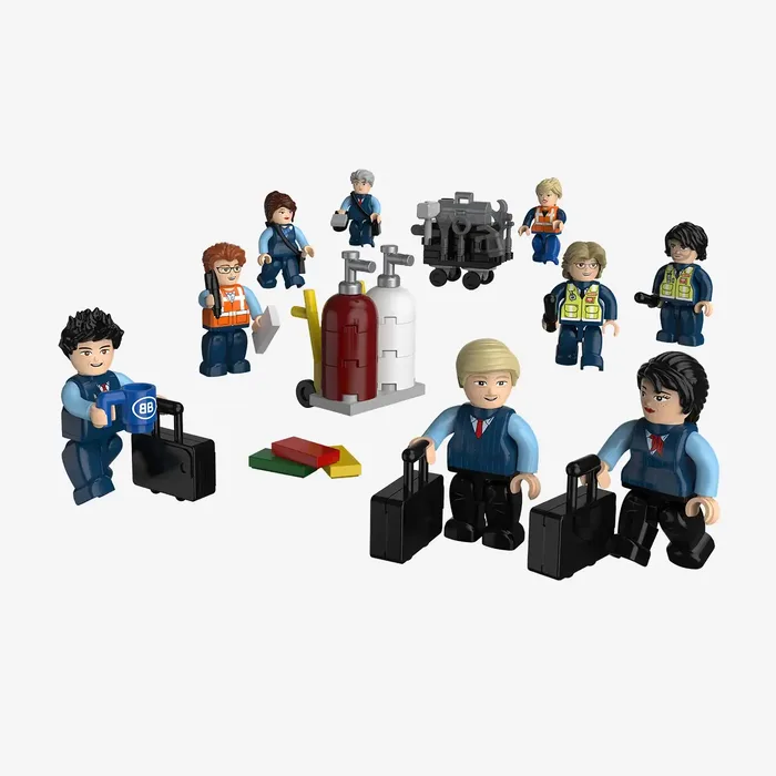 BlueBrixx Figurine - Employé des chemins de fer d'aujourd'hui (BB-109757) - prix | Brick Broker