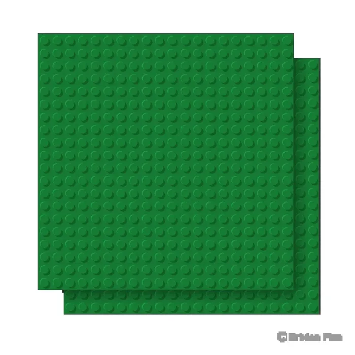 BRIXIES Plaque de base verte 20 x 20 tenons - Paquet double (BRIXIES-225.014) - prix | Brick Broker