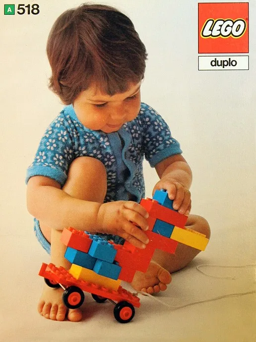 Dans le même style que le LEGO Briques, demi-briques et chariot (518-8) | Brick Broker