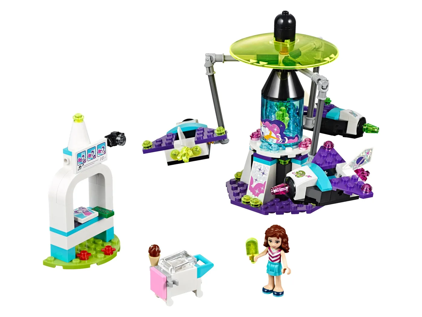 Dans le même style que le LEGO Manège spatial du parc d'attractions (41128-1) | Brick Broker