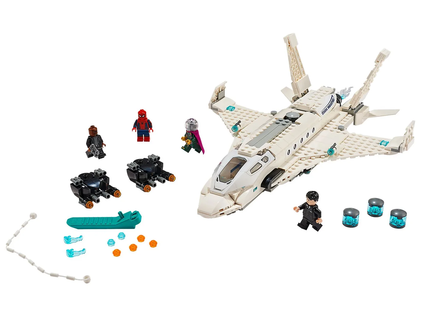 Dans le même style que le LEGO Stark Jet et l'attaque des drones (76130-1) | Brick Broker
