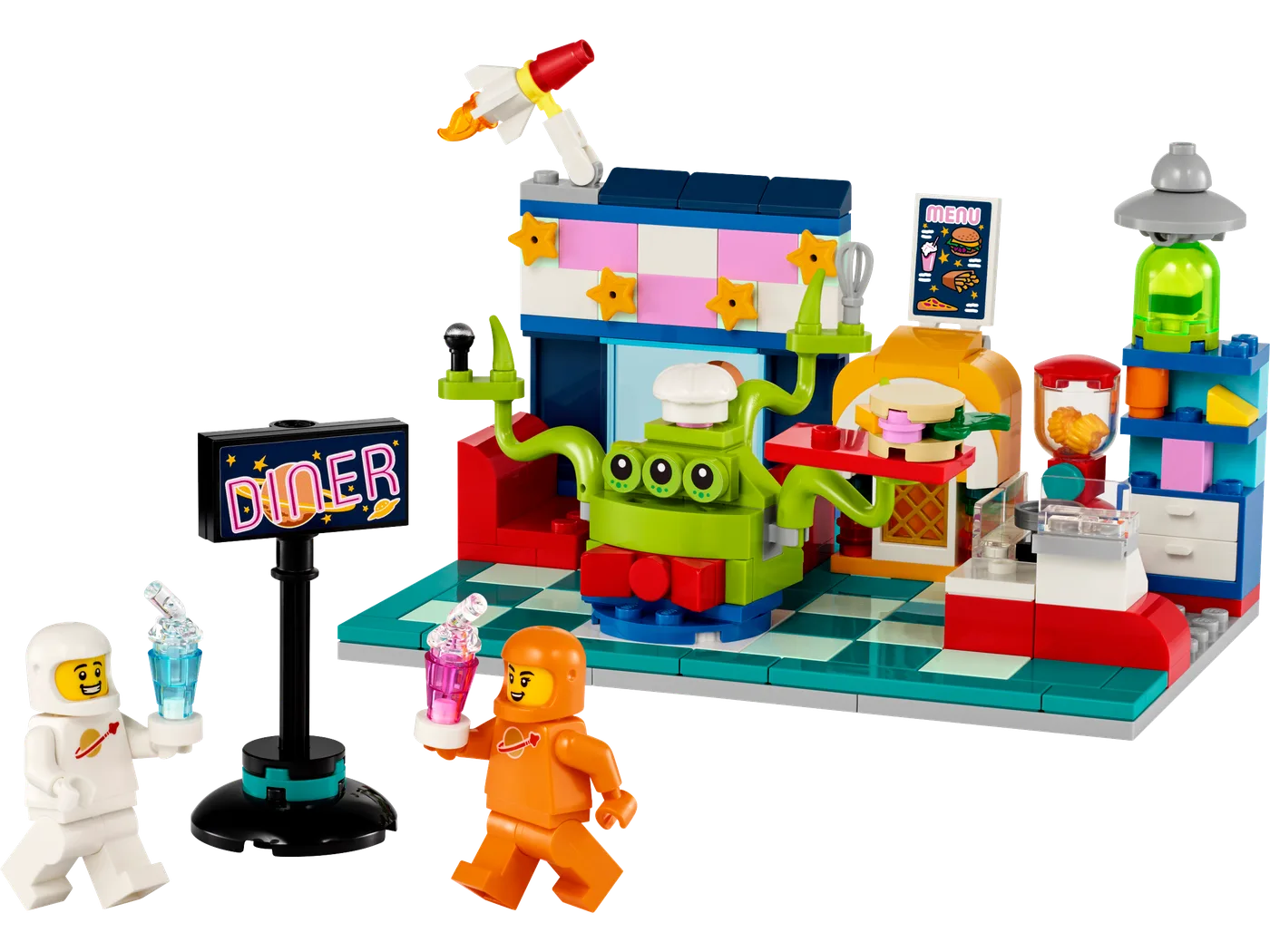Dans le même style que le LEGO Resto Spatial Extraterrestre (40687-1) | Brick Broker