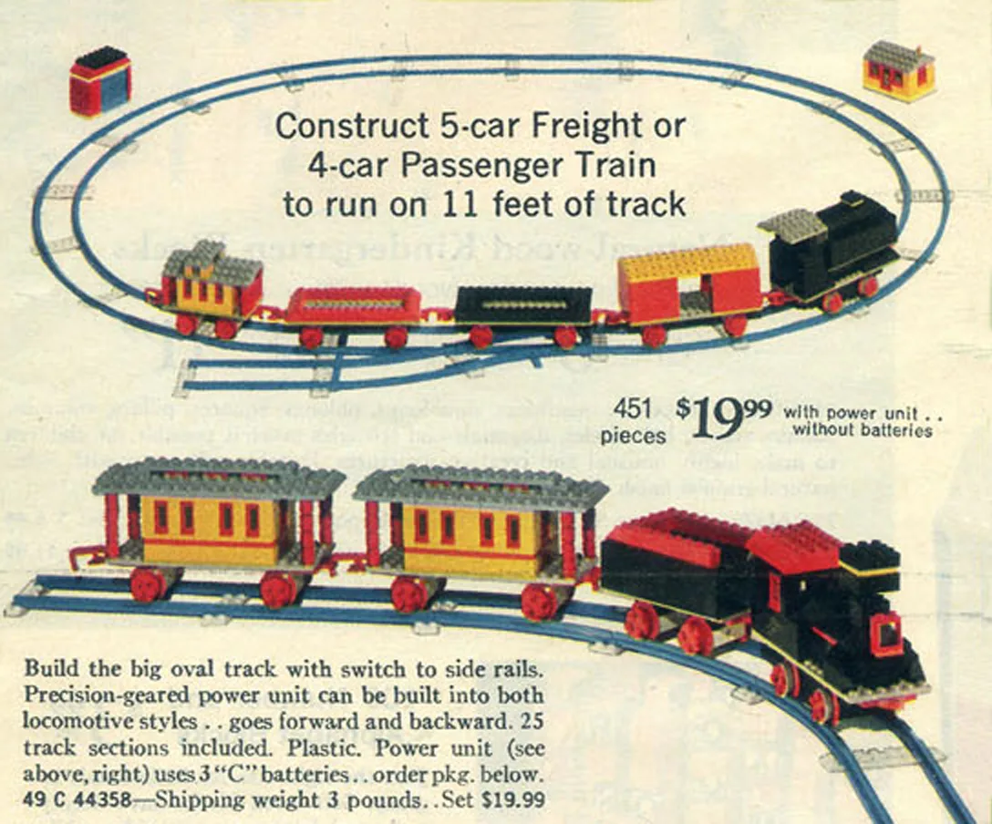 Dans le même style que le LEGO Train de Marchandises ou de Voyageurs Motorisé (Exclusivité Sears) (118-3) | Brick Broker