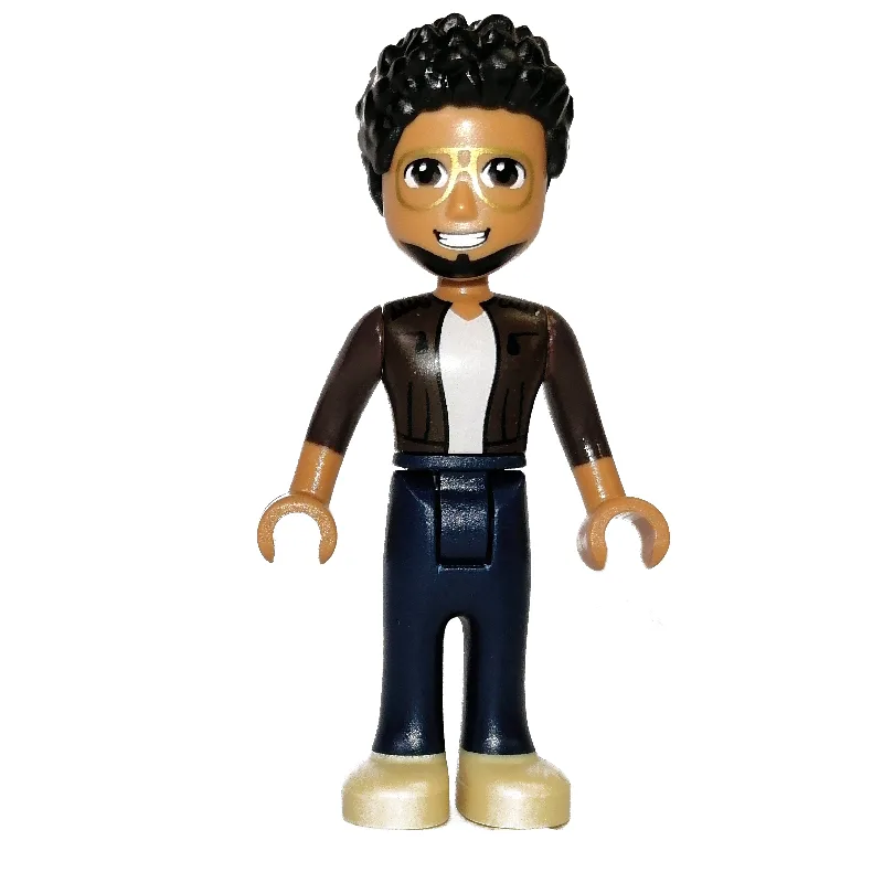 Martin - Dark Brown Torso, Dark Blue Legs, Bl… — minifigurine LEGO | Brick Broker