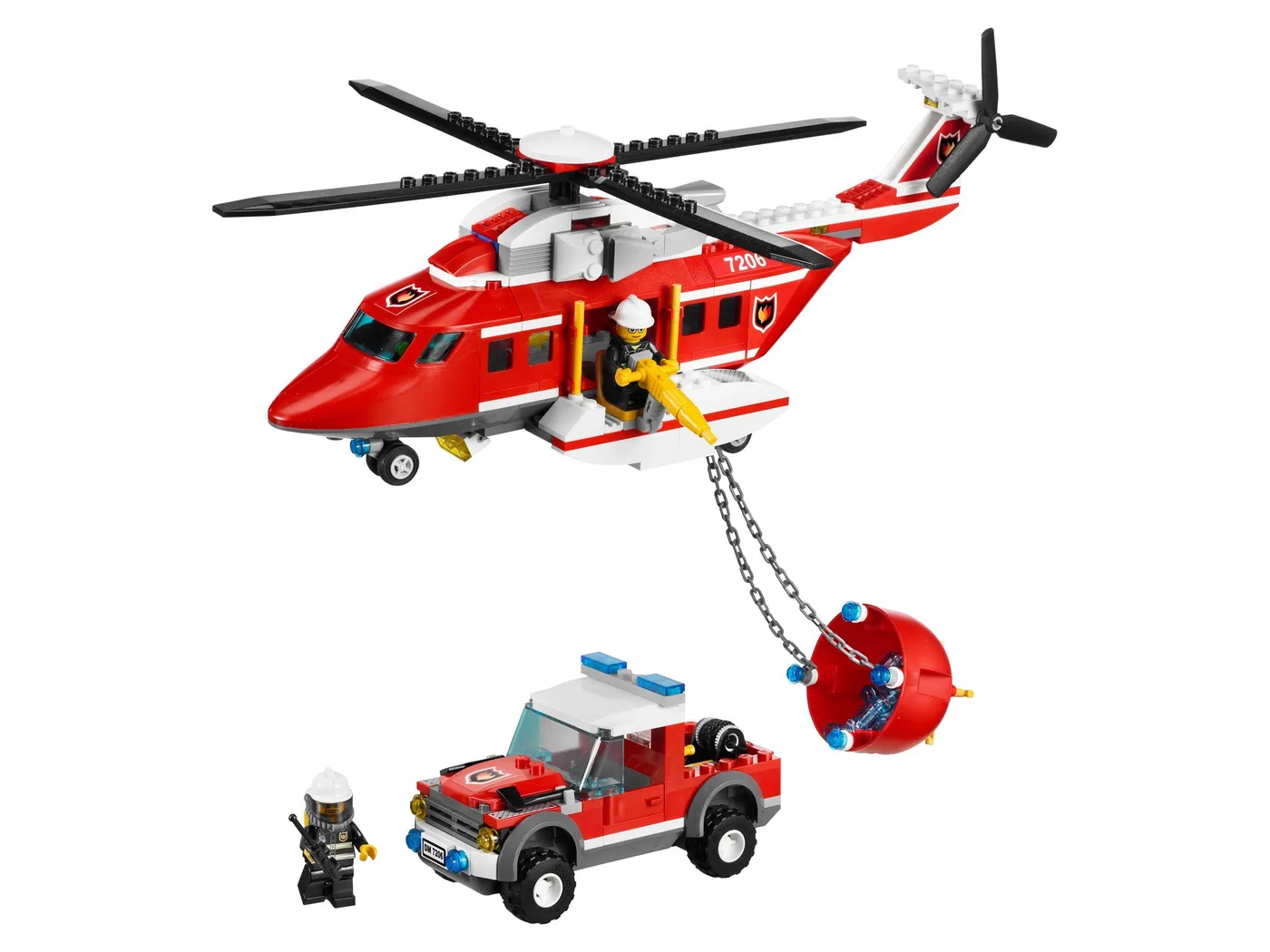 Dans le même style que le LEGO Hélicoptère de Pompier (7206-1) | Brick Broker