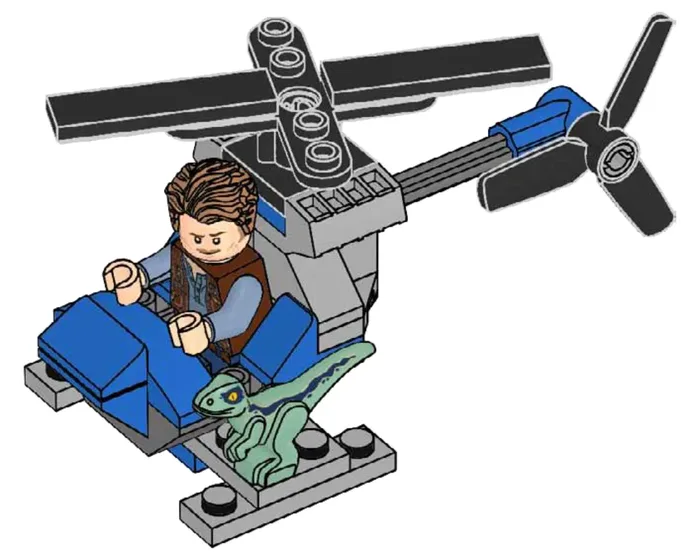 LEGO 122113 Owen avec hélicoptère - prix | Brick Broker