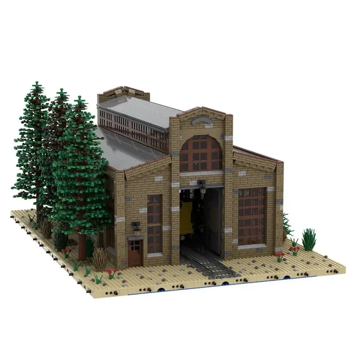 LesDiy Scène de bac à sable de train d'entrepôt de grue et de pelle Union 1/40 (LESDIY-3462960) - prix | Brick Broker