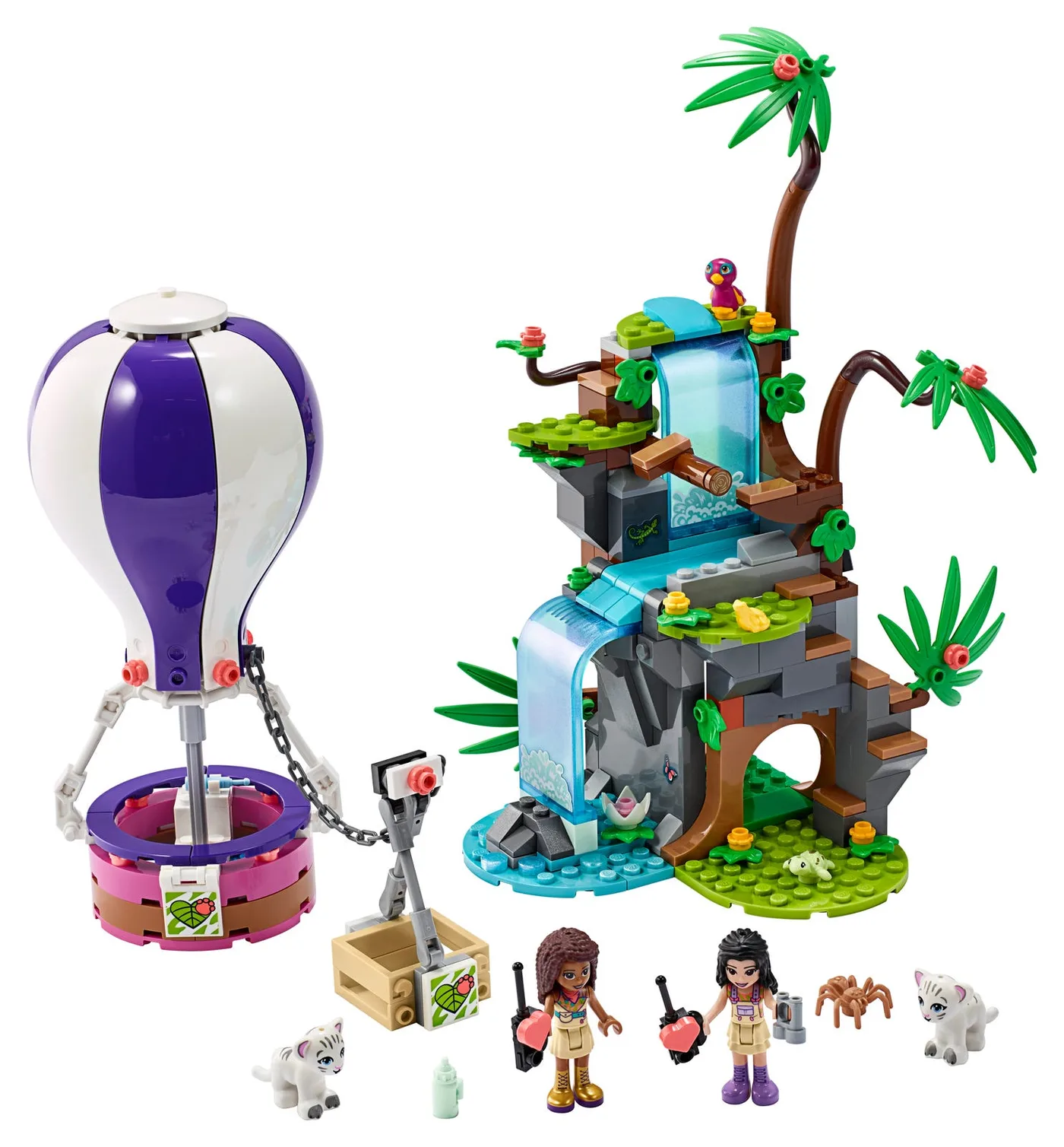 Dans le même style que le LEGO Sauvetage dans la Jungle avec la Montgolfière Tigre (41423-1) | Brick Broker