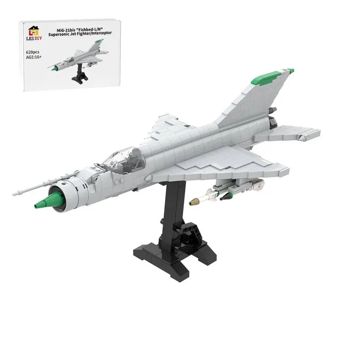 LesDiy Chasseur à réaction supersonique MiG-21bis "Fishbed-L/N" Militaire (LESDIY-3576378) - prix | Brick Broker