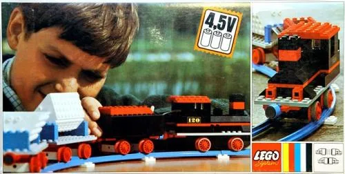Dans le même style que le LEGO Set de train de marchandises complet avec camions bennes (120-1) | Brick Broker