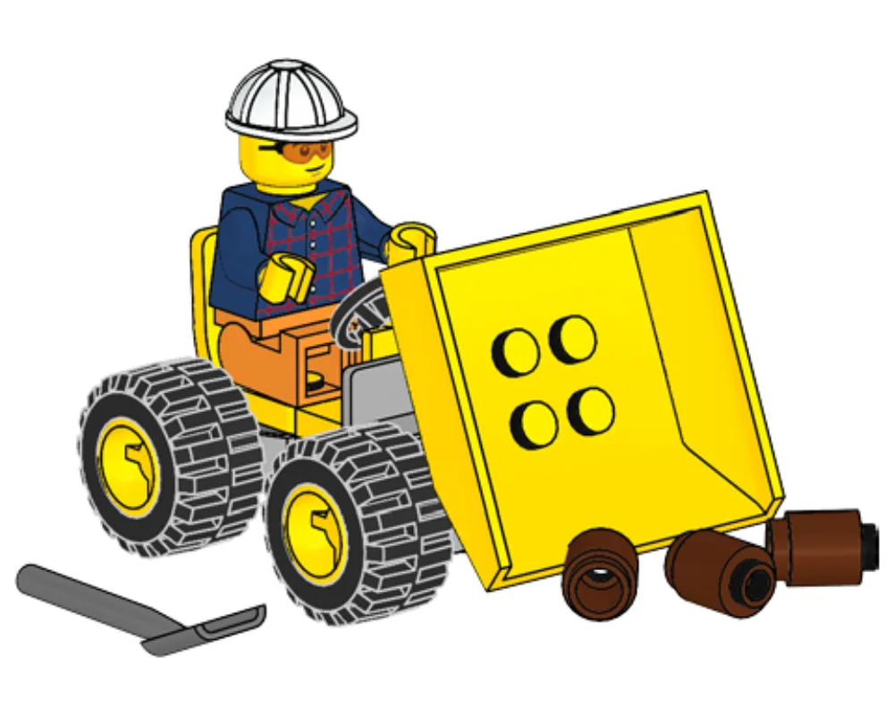 Dans le même style que le LEGO Camion-benne de Phil Corky (952204-1) | Brick Broker