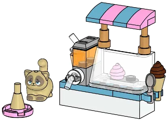 Dans le même style que le LEGO Magasin de glaces (562503-1) | Brick Broker