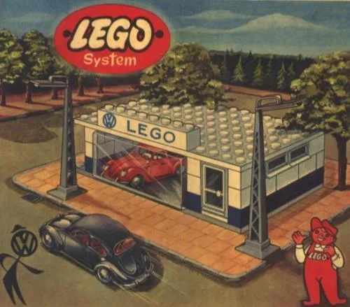 Dans le même style que le LEGO Showroom automobile VW (1307-1) | Brick Broker