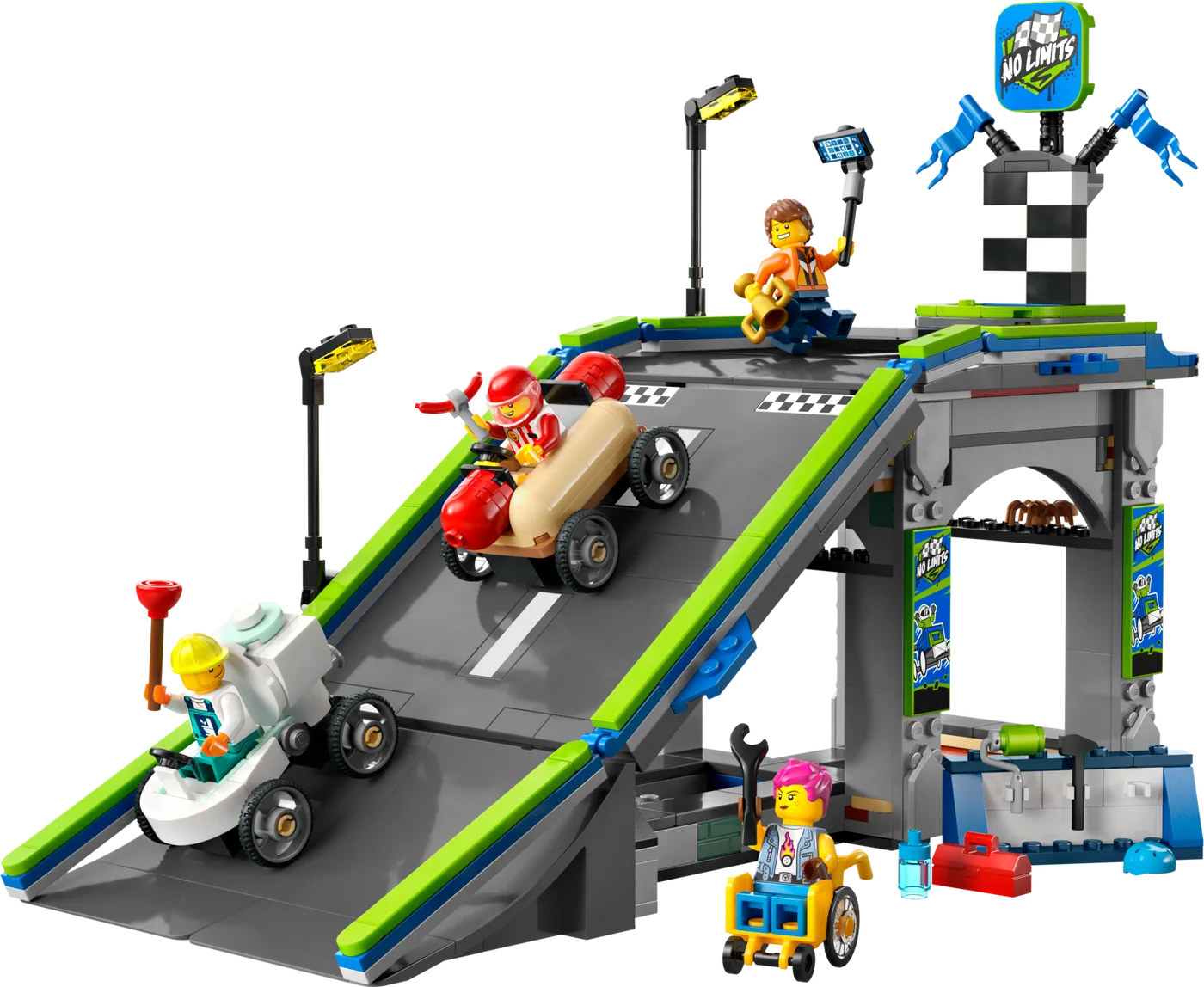 Dans le même style que le LEGO No Limits : Piste de rampe de voiture de course (60460-1) | Brick Broker
