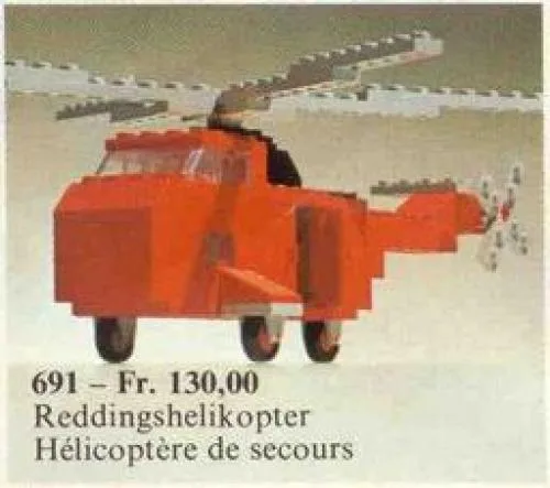 Dans le même style que le LEGO Hélicoptère de Secours (691-1) | Brick Broker