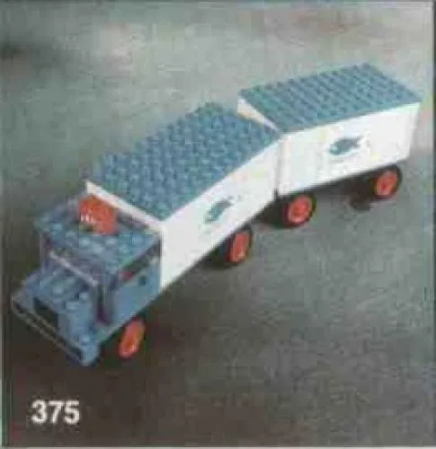 LEGO 375 Camion frigorifique et remorque - prix | Brick Broker
