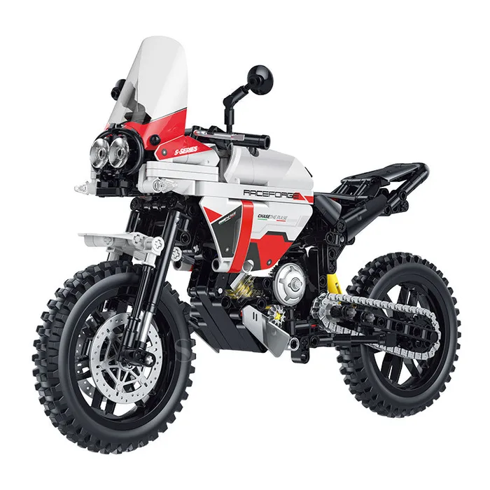 JIESTAR Kit de modèle de moto GULY 1:8 Adventure Technic 60552 (JS-60552) - prix | Brick Broker