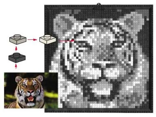 Dans le même style que le LEGO Tigre Mosaïque (K34434-1) | Brick Broker