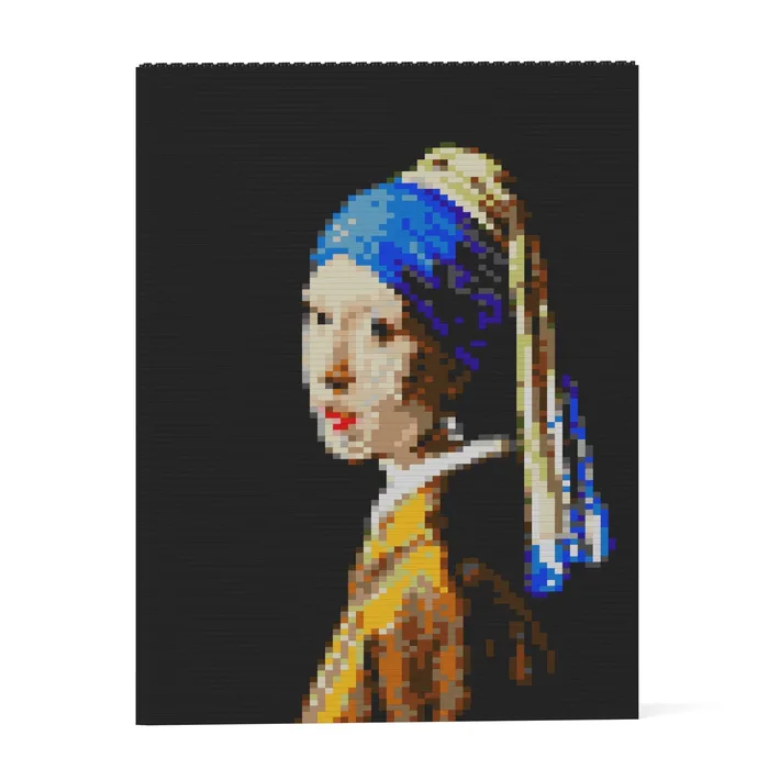 JEKCA Girl with a Pearl Earring Brick Painting 01S (JEK-ST24CP01) - prix | Brick Broker