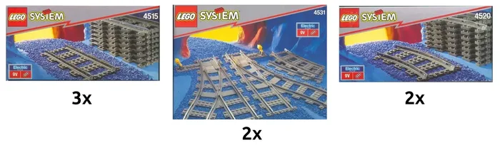 LEGO Kit de piste deluxe (K4531-1) - prix | Brick Broker