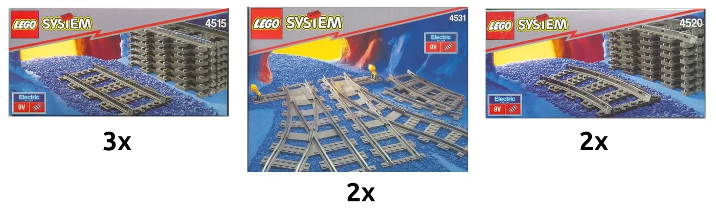 Dans le même style que le LEGO Kit de piste deluxe (K4531-1) | Brick Broker