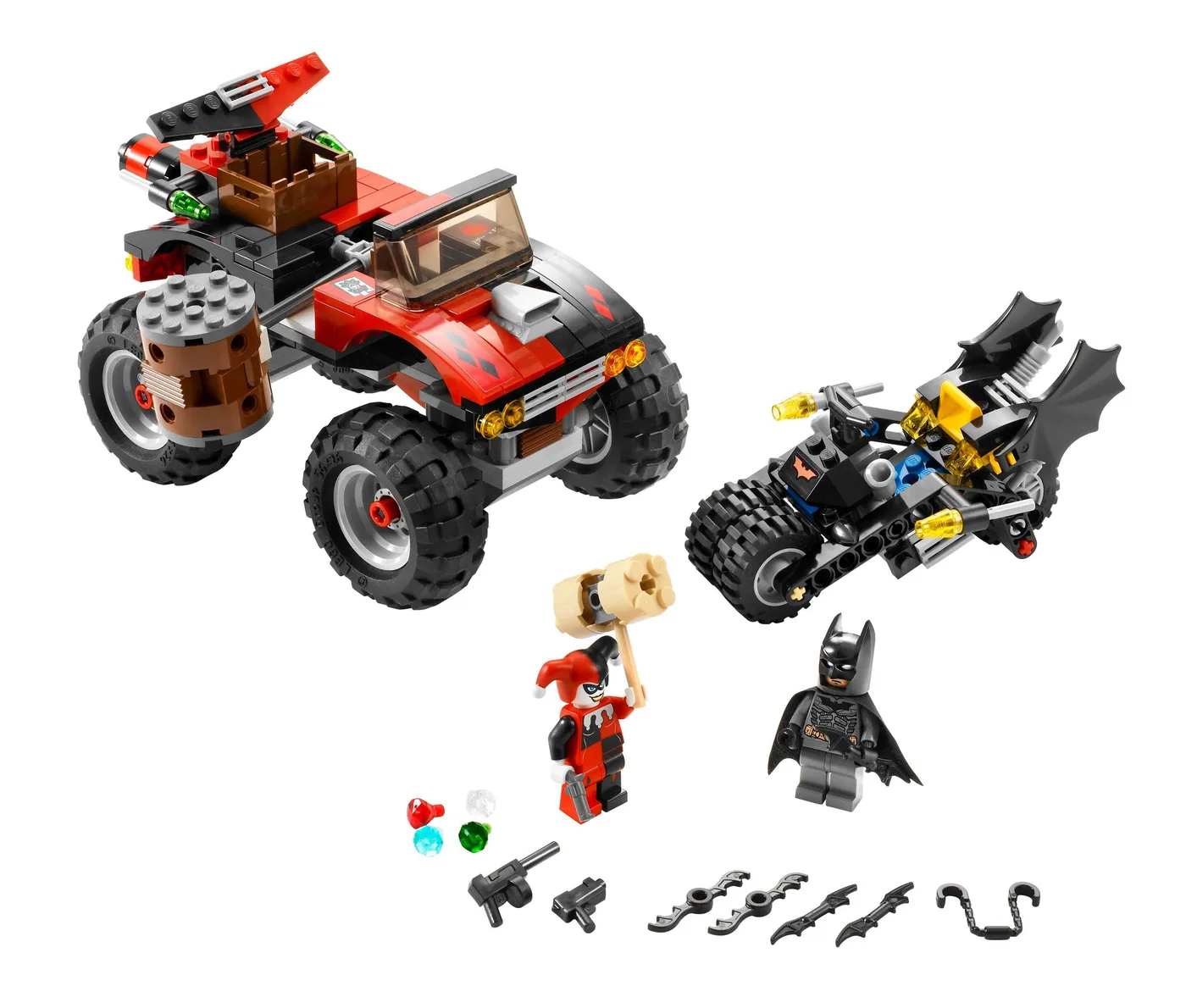 Dans le même style que le LEGO Le Batcycle : Le camion à marteau de Harley Quinn (7886-1) | Brick Broker