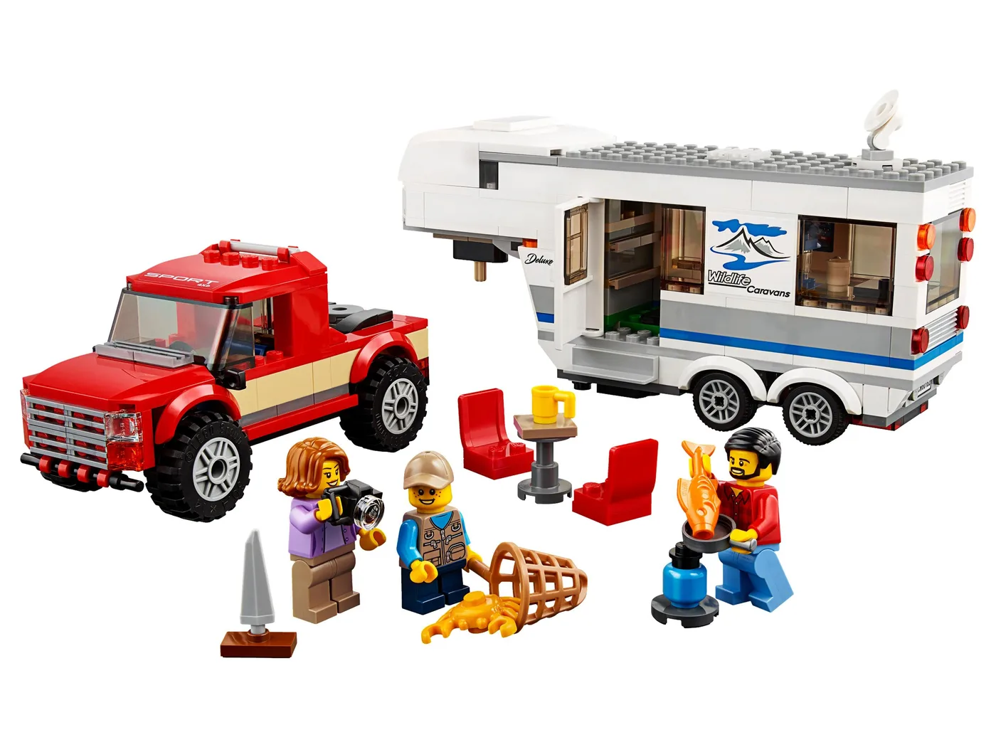 Dans le même style que le LEGO Pick-up et caravane (60182-1) | Brick Broker