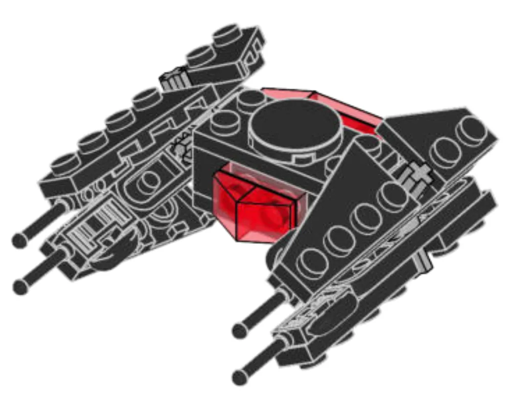 Dans le même style que le LEGO Le TIE Silencer de Kylo Ren (911954-1) | Brick Broker