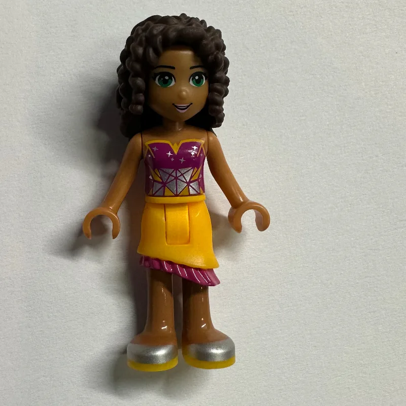 Andrea - Magenta Top, Bright Light Orange Ski… — minifigurine LEGO | Brick Broker