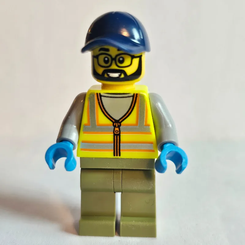 Construction Worker, Vibrant Yellow Safety Ve… — minifigurine LEGO | Brick Broker