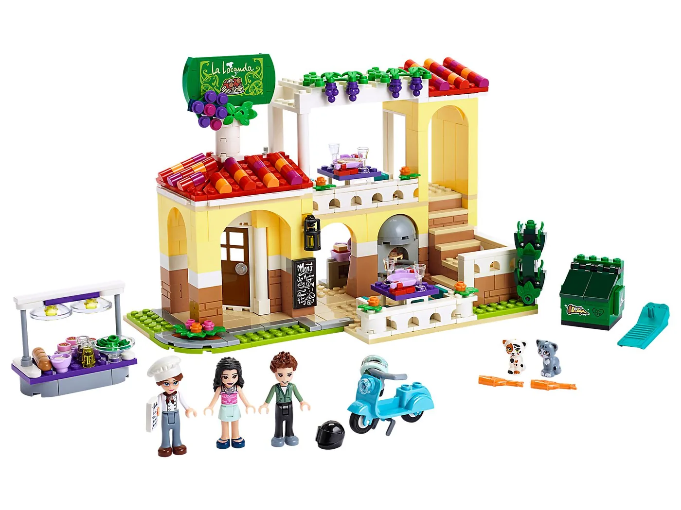 Dans le même style que le LEGO Restaurant de la ville de Heartlake (41379-1) | Brick Broker