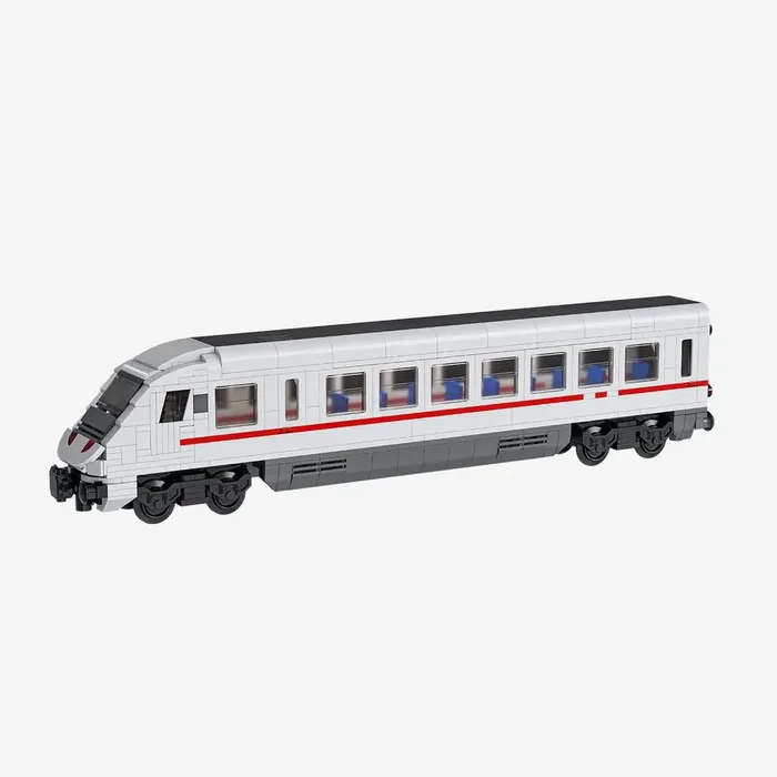 BlueBrixx Wagon de chemin de fer blanc et rouge (BB-109441) - prix | Brick Broker