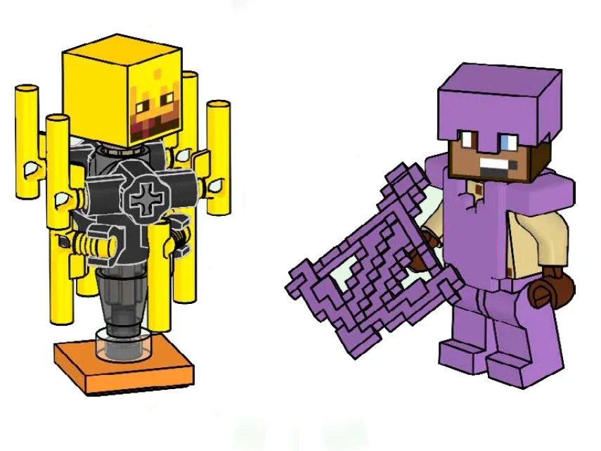Dans le même style que le LEGO Héros en armure enchantée + Blaze (L0002248-1) | Brick Broker