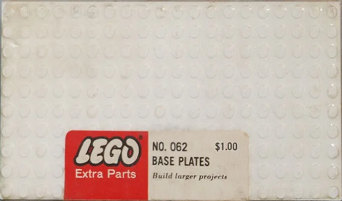 Dans le même style que le LEGO Cinq grandes plaques de base - Blanc (062-1) | Brick Broker